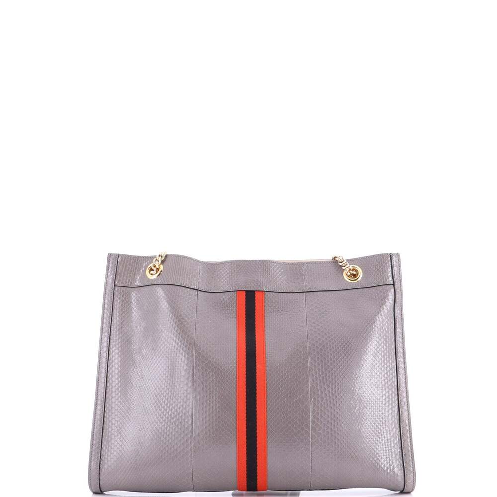 Gucci Rajah Chain Tote Snakeskin Large #217975G20B - Picture 4 of 9